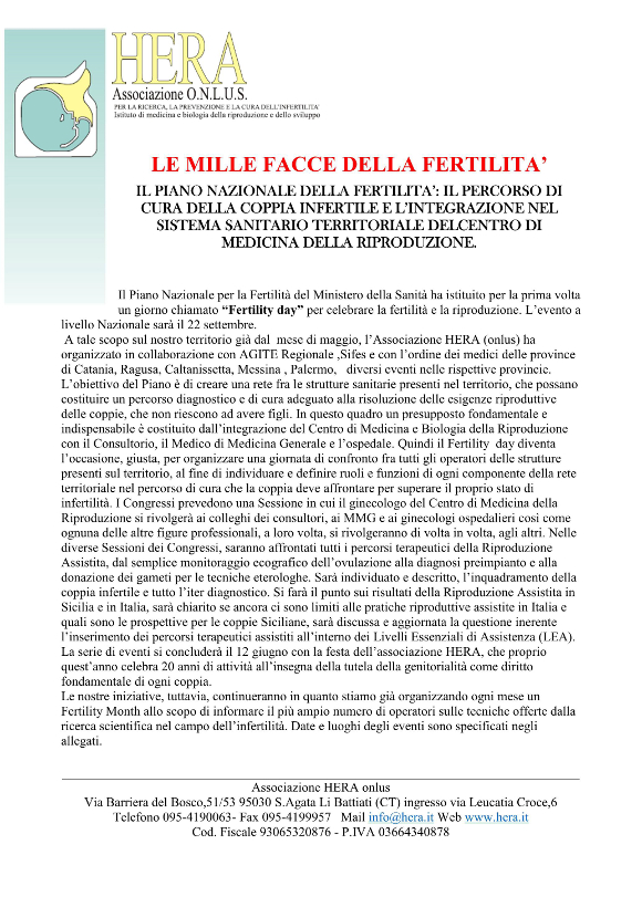 Le mille facce della fertilità