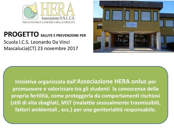 L'Associazione HERA incontra le scuole.